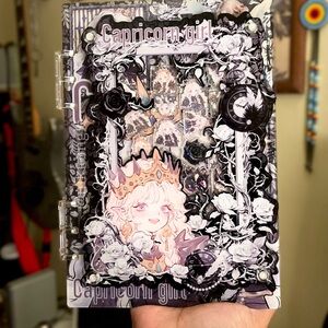 NEW Acrylic Binder Notebook Journal Zodiac Wicca Goth Princess Diary A5 Shaker